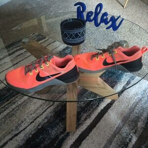 Nike Bright Orange and Black Sneakers